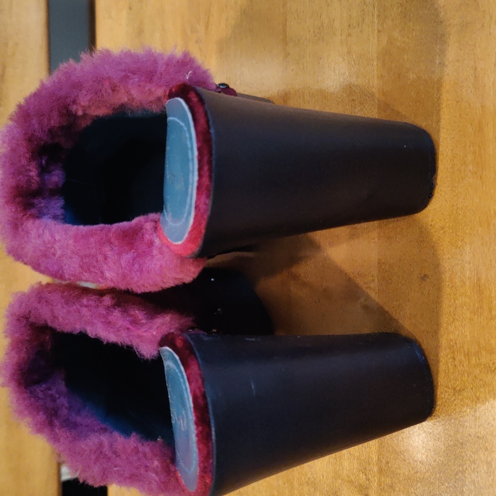 Via Spiga made in Italy burgundy velvet mules size 6.5 - Picture 7 of 14